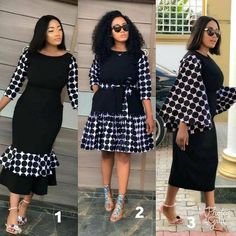 Stylish Black and White Dress Collection