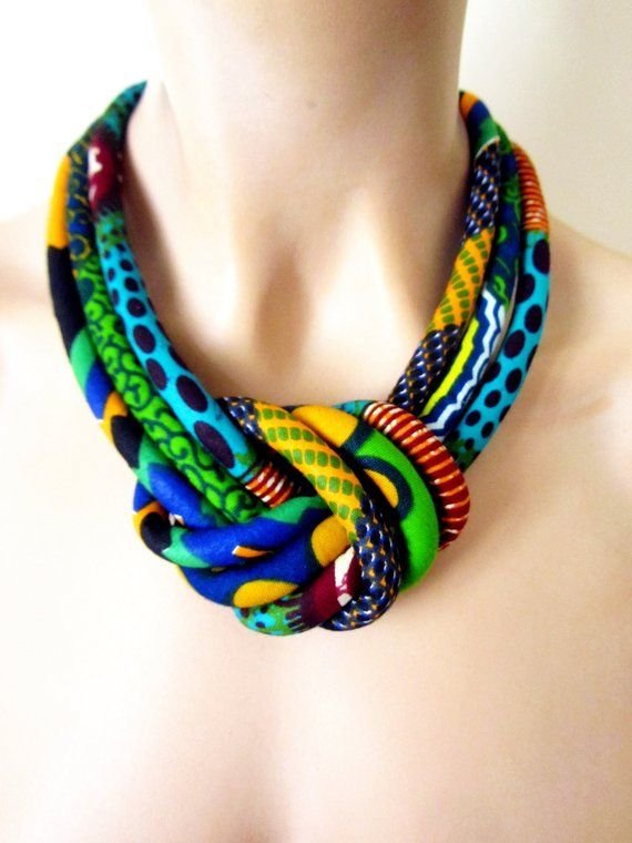 Stylish Colorful Fabric Necklace