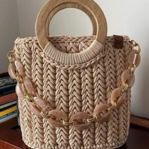 Handwoven Straw Tote Bag