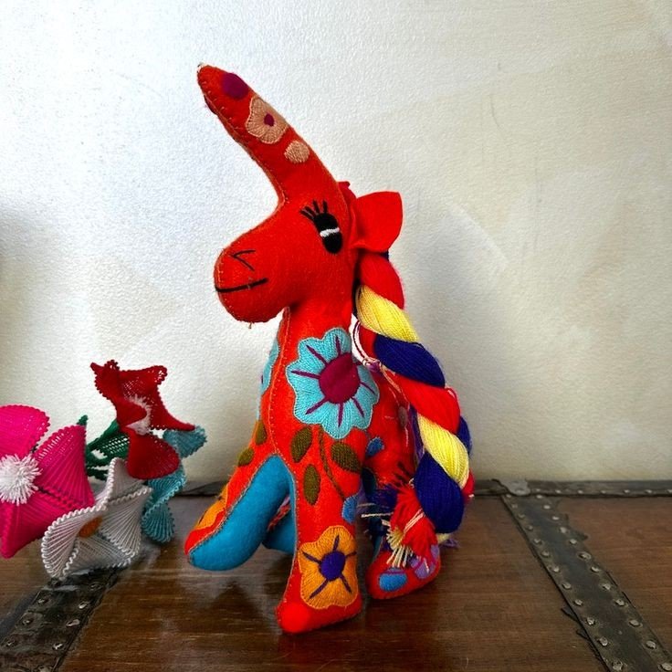 Handmade Multicolor Unicorn Plush