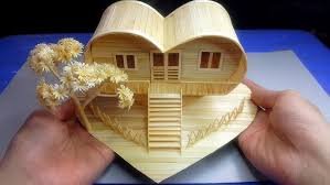 Handmade Wooden Heart House