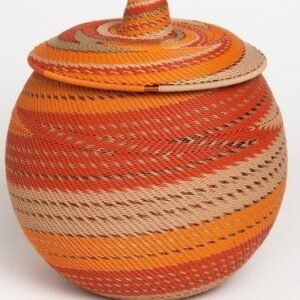 Handwoven Basket with Lid